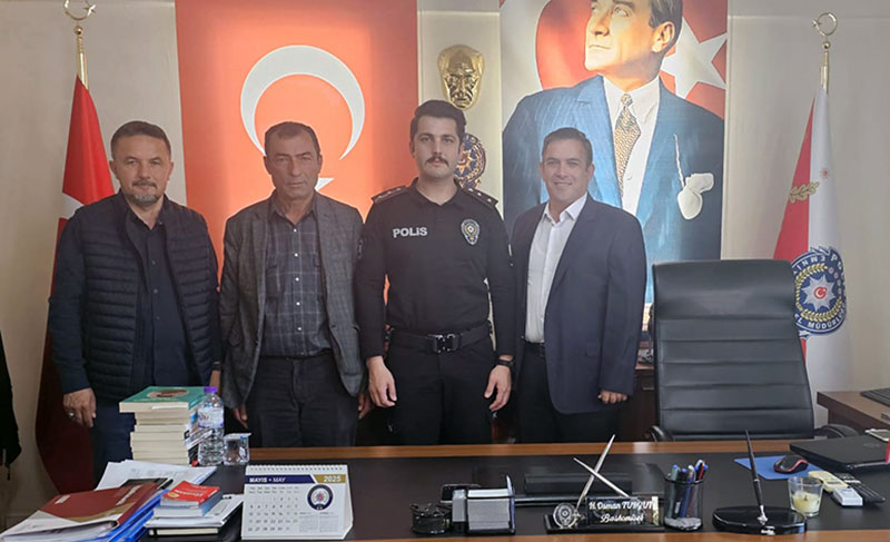 Kurucu Başkan Sağır ve Yol Arkadaşlarından Emniyete Anlamlı Ziyaret